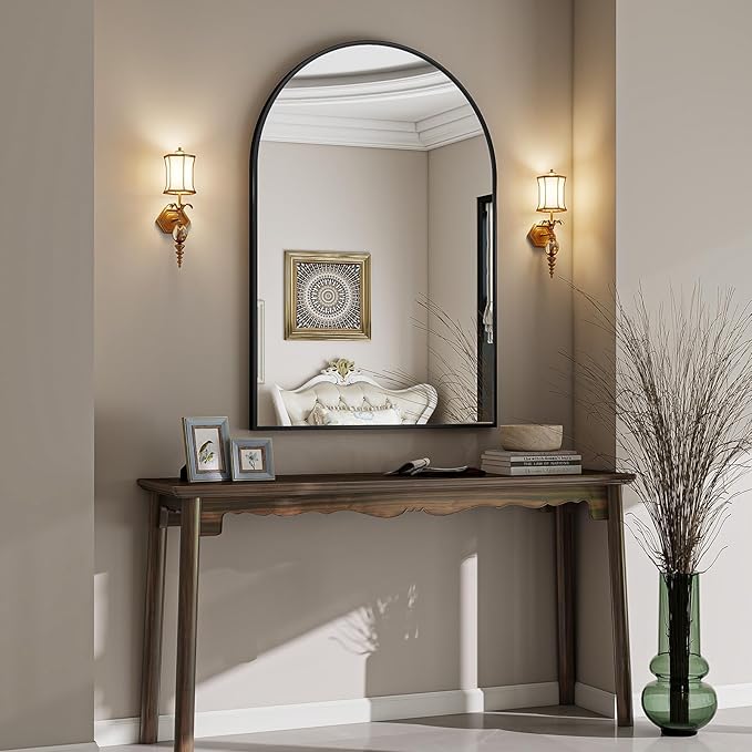 VooBang Arched Wall Mirror, 26 x 41 inch Arch Bathroom Mirror, Wall Mounted - Image 2