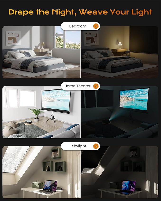 59" W x75 H Portable Blackout Curtains - Image 5