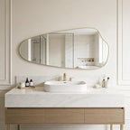 Irregular Wall Mirror Asymmetrical Mirror, Decorative Modern Mirror, Tempered - Image 5
