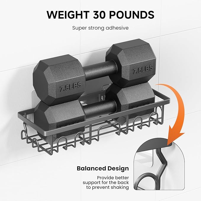 Shower Caddy, 3 Pack Shower Shelves - Image 4