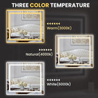 LOAAO 42"x36" LED Bathroom Mirror - Image 5