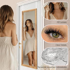 48"x14" Door Mirror, Rustic Full Length Mirror, Over The Door Hanging Mirrors - Image 3
