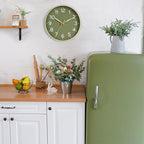 Roymnie Wall Clock Green, 10 Inch Silent Wall Clocks Battery Operated-Modern - Image 3