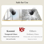 Koonmi Gold Rectangle Wall Mirror, 20x30 Inch Bathroom Mirror, Aluminum Frame - Image 5