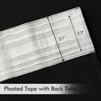 MIULEE Back Tab Blackout Curtains 105 Inch Long 2 Panels Set - Image 4