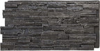 EverStone Cascade Faux Stone Panel, 48 5/8"W x 24 3/4"H x 1 1/4"D, Dark River by EkenaMillwork