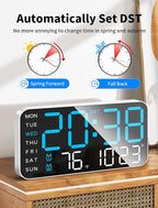 MASHI 8.4''Large Digital Wall Clock, Led Alarm Clock - Image 6