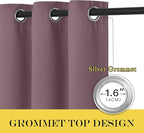 NICETOWN Blackout Bedroom Curtain 72 inches Long - Image 3