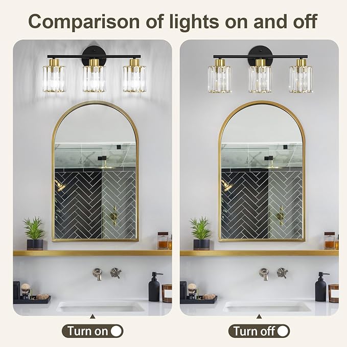 Crystal Bathroom Light Fixtures, Bathroom Lighting Fixtures Over Mirror - Image 7