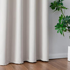 IGEMAEVE Greyish White Curtains 84 Inch Length 2 Panels Set, Light Filtering - Image 5