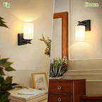 Set of 2 Wall Sconces for Bathroom, Modern Vanity Light Fixtures, Matte Black - Image 5