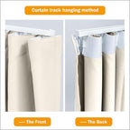 Hoeflife Room Divider Curtains Blackout Floor to Ceiling Curtain - Image 5