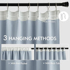 MIULEE Light Blue Back Tab Blackout Curtains 102 Inch Long 2 Panels Set - Image 3