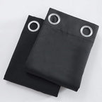 LEMOMO Blackout Curtains 52 x 84 inches Long Black Curtains Set of 2 Panels - Image 9