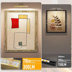Afyuol Picture Lights for Wall, Brushed Gold Battery Operated Picture Light - Image 4