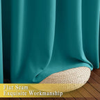 NICETOWN Blackout Peacock Teal Curtain - Image 7