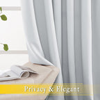 NICETOWN Patio Door Curtain Room Darkening Drapes, Grommet Top Light Blocking - Image 6