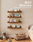 Shario Nursery Book Shelves, Floating Shelves - Image 6