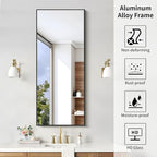 KOCUUY Black Bathroom Mirror, 20x48 Inch Rectangle Mirror - Image 7