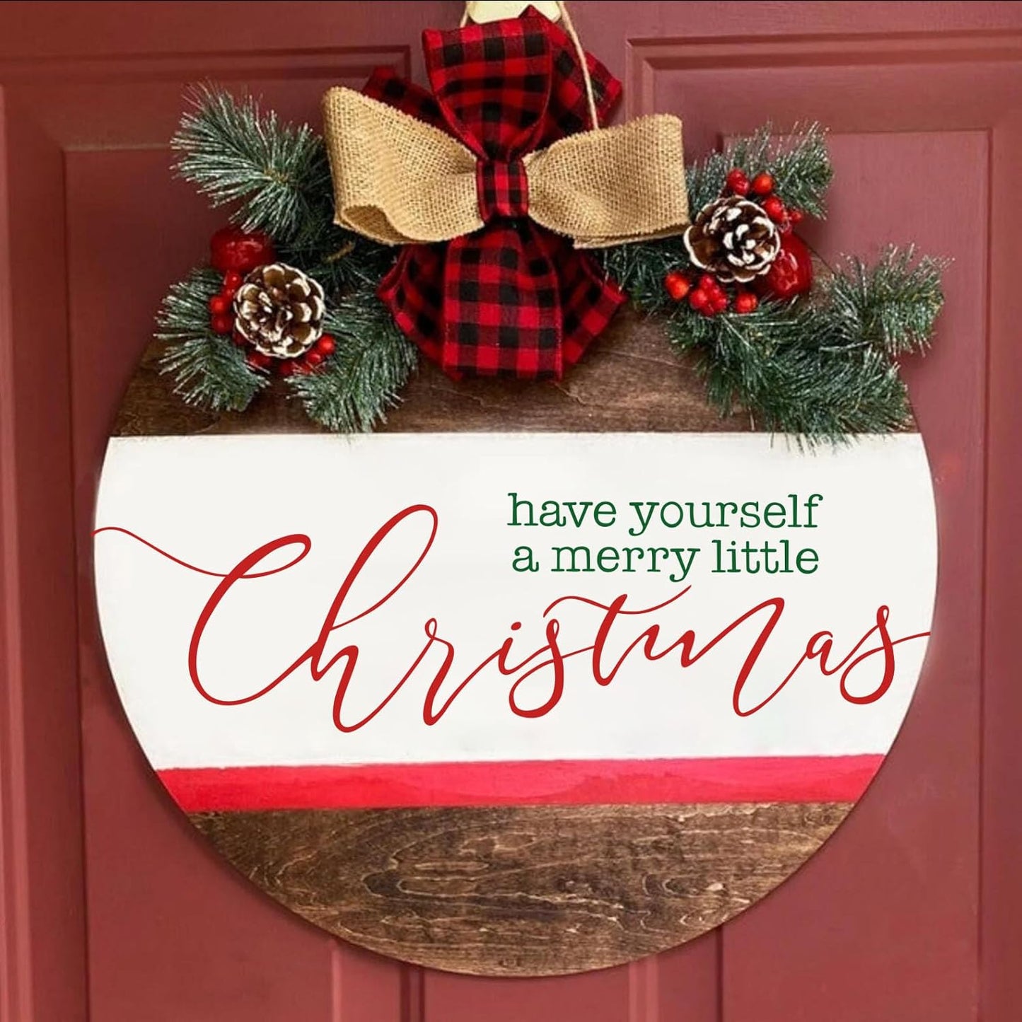 Christmas Stencils for Painting on Wood 12” Large Christmas Stencil Reusable Half Round Holiday Drawing Templates for Painting on Wood DIY Crafts Doormat Canvas Window Decor