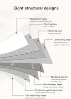 Dimoon 394''x23.6'' Cream Skin Peel and Stick Wallpaper Contact Paper Modern - Image 8