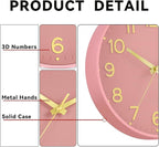 Roymnie Silent Wall Clocks Battery Operated 8 Inch-Modern Non Ticking Analog - Image 6