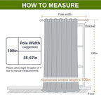 NICETOWN Black Out Blinds for Sliding Doors - Image 7