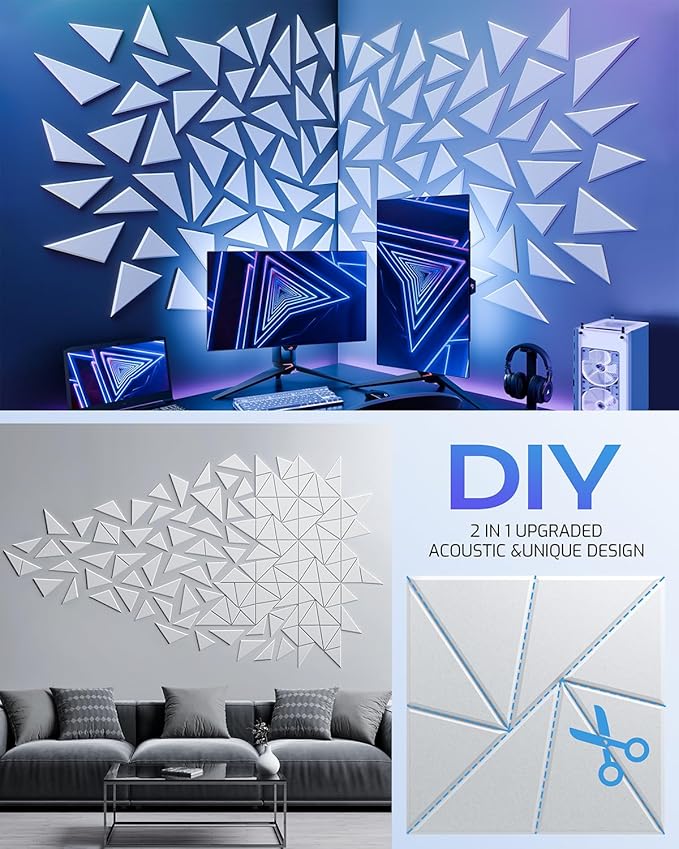 22 Pack Acoustic Panels, Sound Proof Foam Panels - Image 5