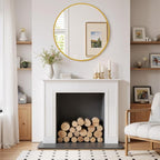 Round Wall Mirror 24 Inch Gold Vanity Mirror - Image 6