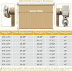 Shade&Beyond Outdoor Roller Shades 4' W x 8' H Cordless Patio Roll Up Blinds - Image 3
