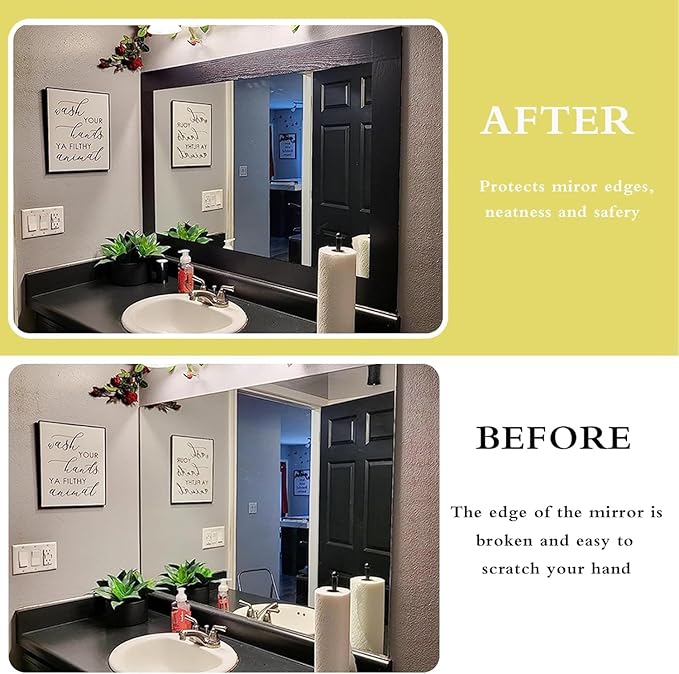 Teemall 10M Black Wood Grain Removable PVC Waterproof Border Wall Decor - Image 3
