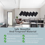 6 Pack Self-adhesive Acoustic Panels, 15.75" X 31.5" X 0.47" Soundproof Wall - Image 2