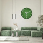 XNM Green Glass Big Wall Clock Battery Operated 20 Inch Modern Clock - Image 2