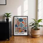 Yayoi Kusama Black Framed Wall Art 11x14in Vintage Japanese Painting Posters - Image 5