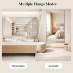Koonmi Silver Rectangle Wall Mirror, 30x48 Inch Bathroom Mirror, Aluminum Frame - Image 6