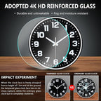Wall Clock, 8inch Modern Silent Non-Ticking Wall Clocks Battery Operated - Image 5