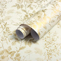 Erfoni 16.9" x394" Yellow Brown Floral Peel and Stick Wallpaper Boho Floral by Erfoni