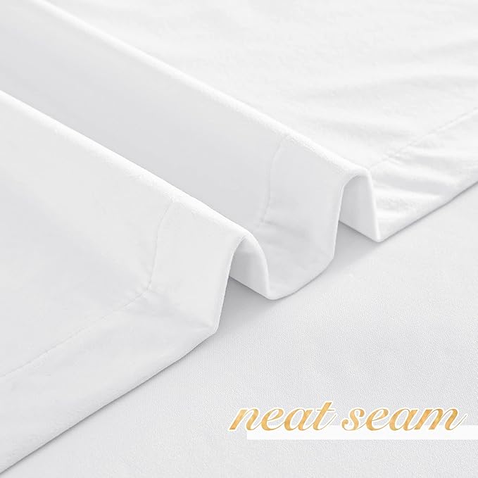 NICETOWN White Velvet Curtains 63 inches - Image 6
