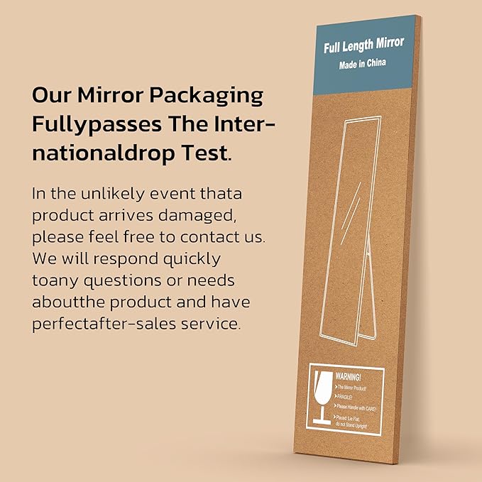 Full Length Mirror with LED Lights, Free Standing Floor Mirrors, Lighted Full - Image 7