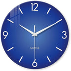 XFM Blue Wall Clock 14 Inch Modern Simple Wall Clocks Battery Operated by XFMWallClock