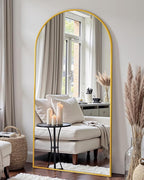 69"x28" Full Length Mirror, Arched Full Body Mirror, Standing Hanging or - Image 3