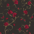 FLFK Gothic Rose Floral Wallpaper Peel and Stick 16in x 64in Wall Paper by FLFK