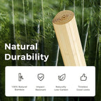 OUZUGIE 2 Pack 96x48 Inch Natural Bamboo Wall Panel – Raw Pole Wrap Paneling - Image 7