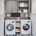 FIMELLO 30" Laundry Room Cabinets Wall Mounted, Wall Cabinets - Image 8