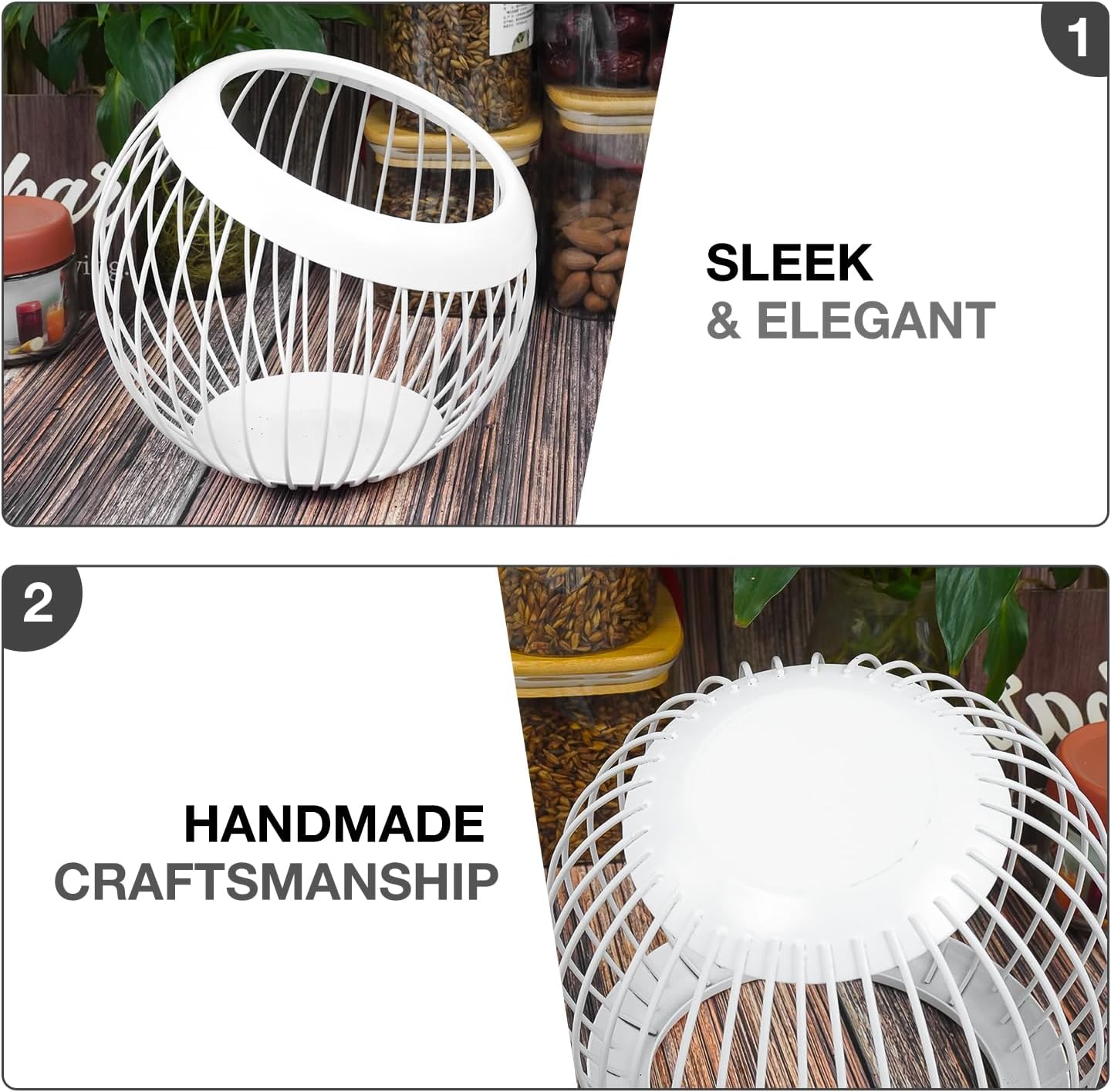 Charmount Coffee Pod Holder, Large Capacity K Cup Holder and Espresso Pod Holder, Coffee Pod Organizer for Kcup Storage and Espresso Capsule Holder, Coffee Pod Storage (White)