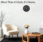 Modern Wall Clock, 10 Inch Digital Wall Clocks Battery Operated, Round Non - Image 2