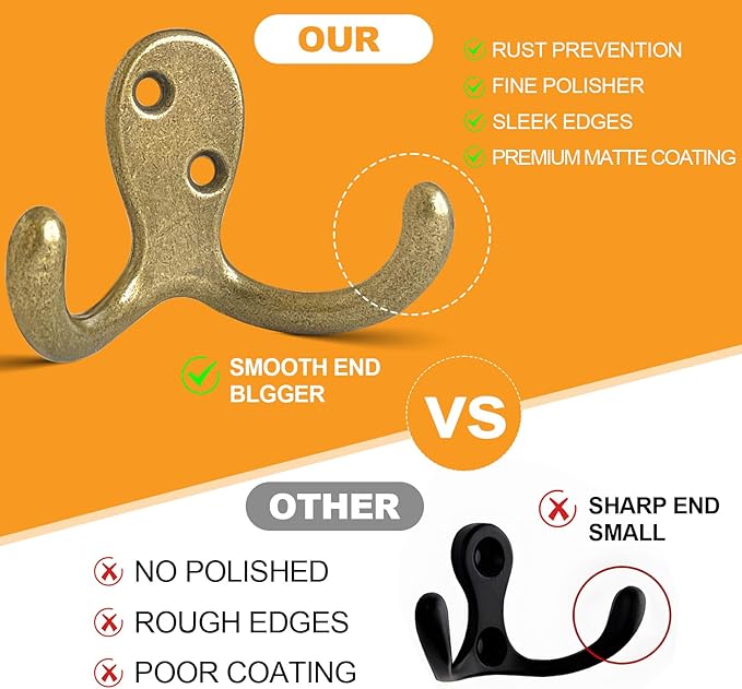 CBWLWJ 25 Pack Coat Hooks Wall Hooks - Image 5