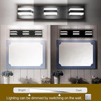 SOLFART Black Bathroom Vanity Light Fixtures Over Mirror LED Dimmable 3 Lights - Image 3