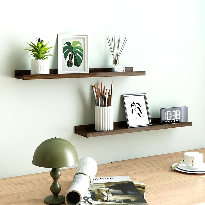 Floating Shelves for Wall Decor, Long Wall Mounted Storage Shelf for Bedroom - Image 2