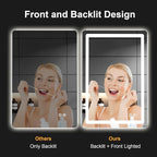 Led Mirror for Bathroom, 30x20 Bathroom Vanity Mirror for Wall - Image 4